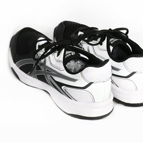 ASICS Gel Upcourt 2 Athletic Shoes in Black & White, Size 9.5 - Picture 12 of 13